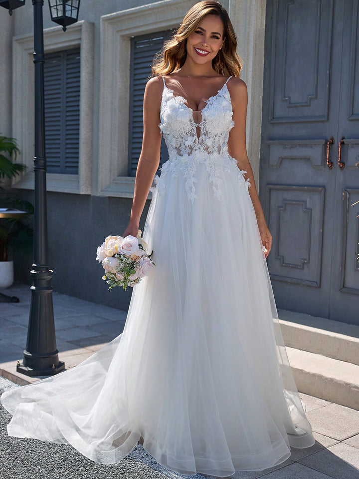 Rochie de mireasă SHEIN, bej