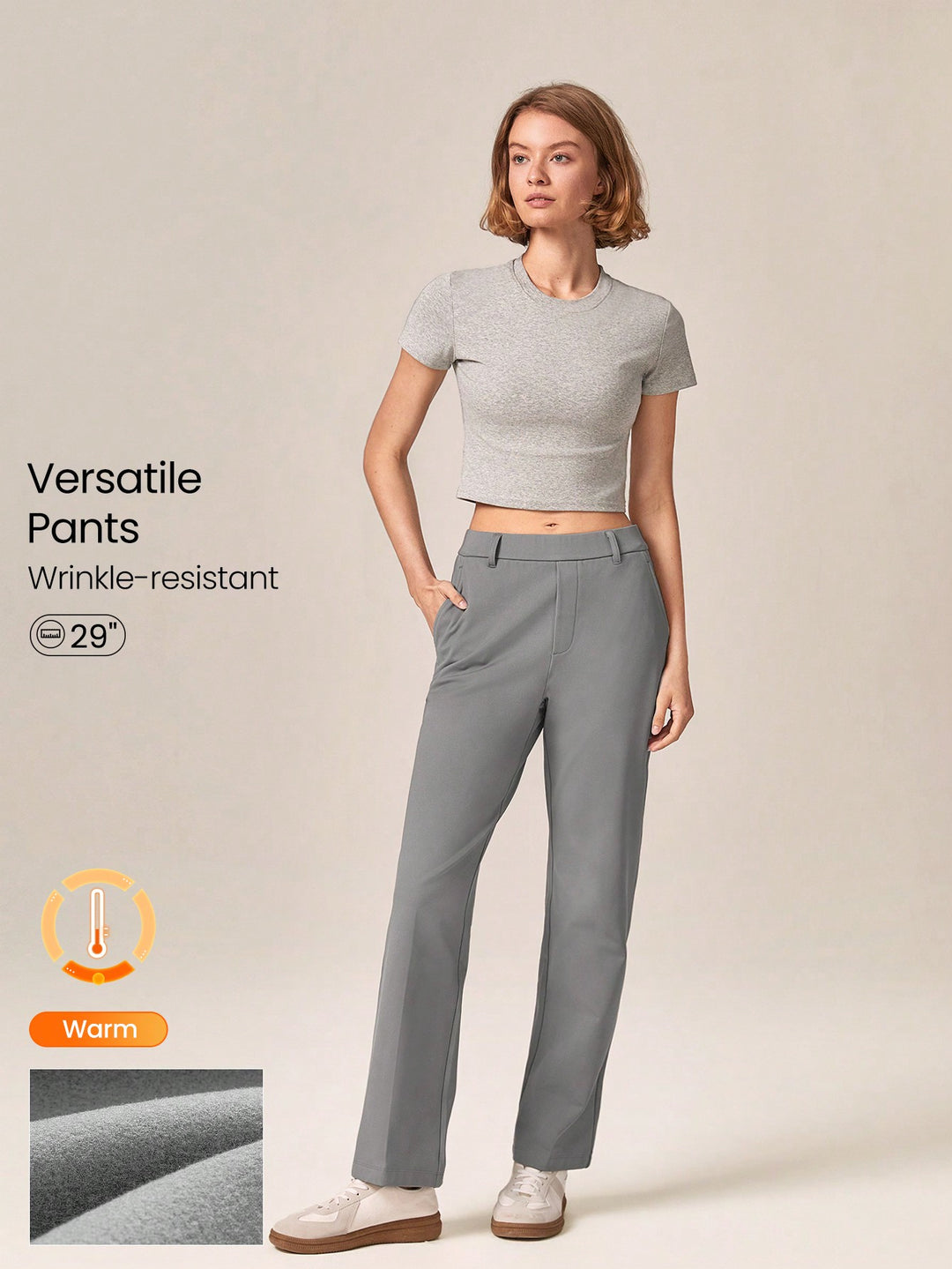 Pantaloni SHEIN, gri