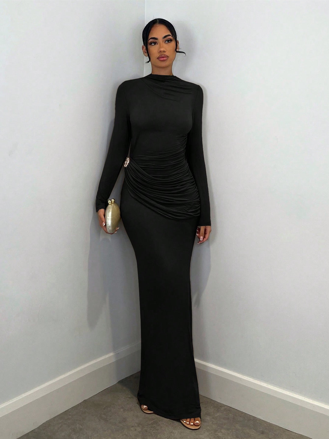 Rochie maxi SHEIN, negru