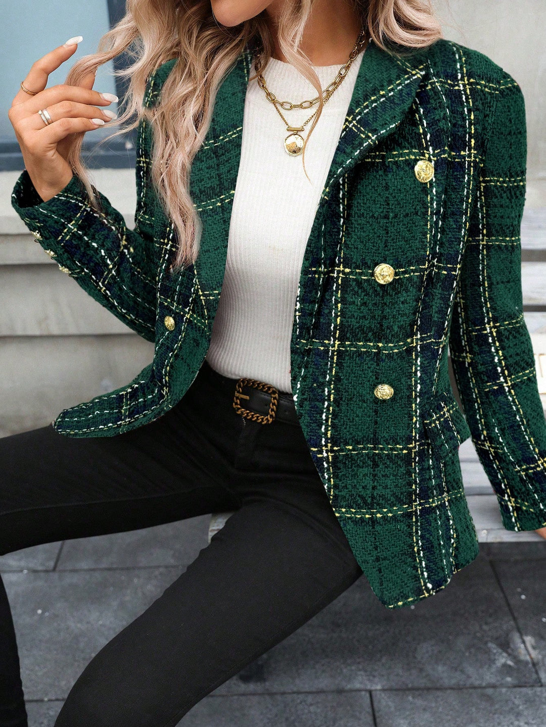 Sacou SHEIN, verde