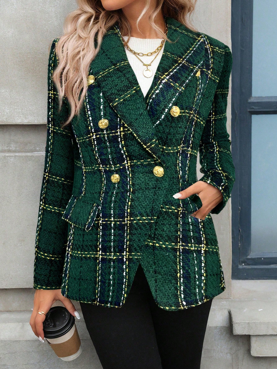 Sacou SHEIN, verde