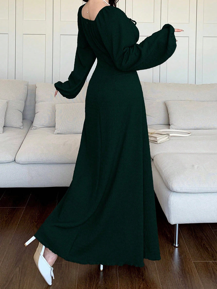 Rochie maxi SHEIN, verde