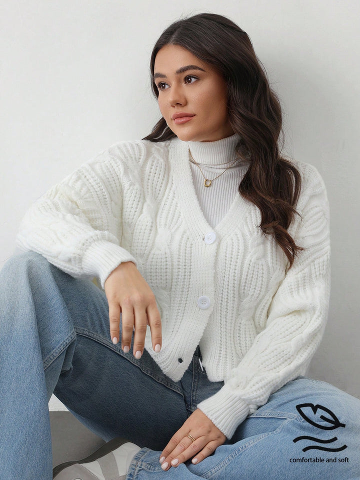 Cardigan SHEIN, alb