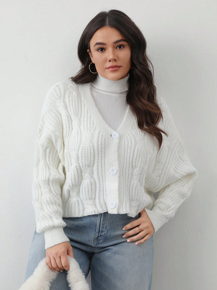 Cardigan SHEIN, alb