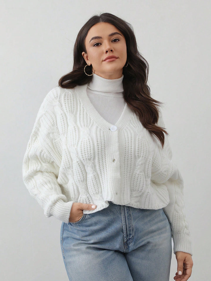 Cardigan SHEIN, alb