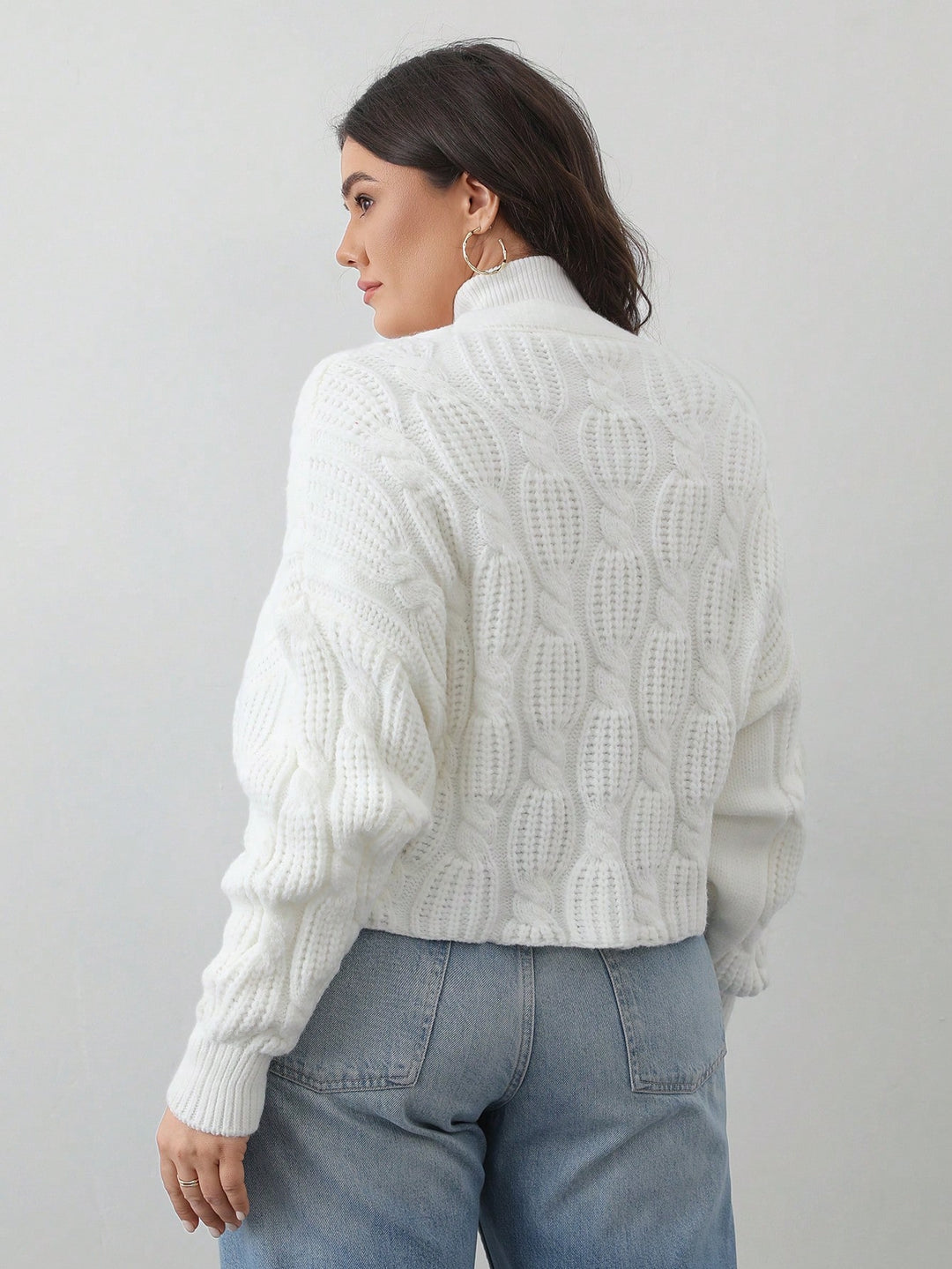 Cardigan SHEIN, alb
