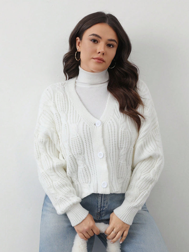Cardigan SHEIN, alb