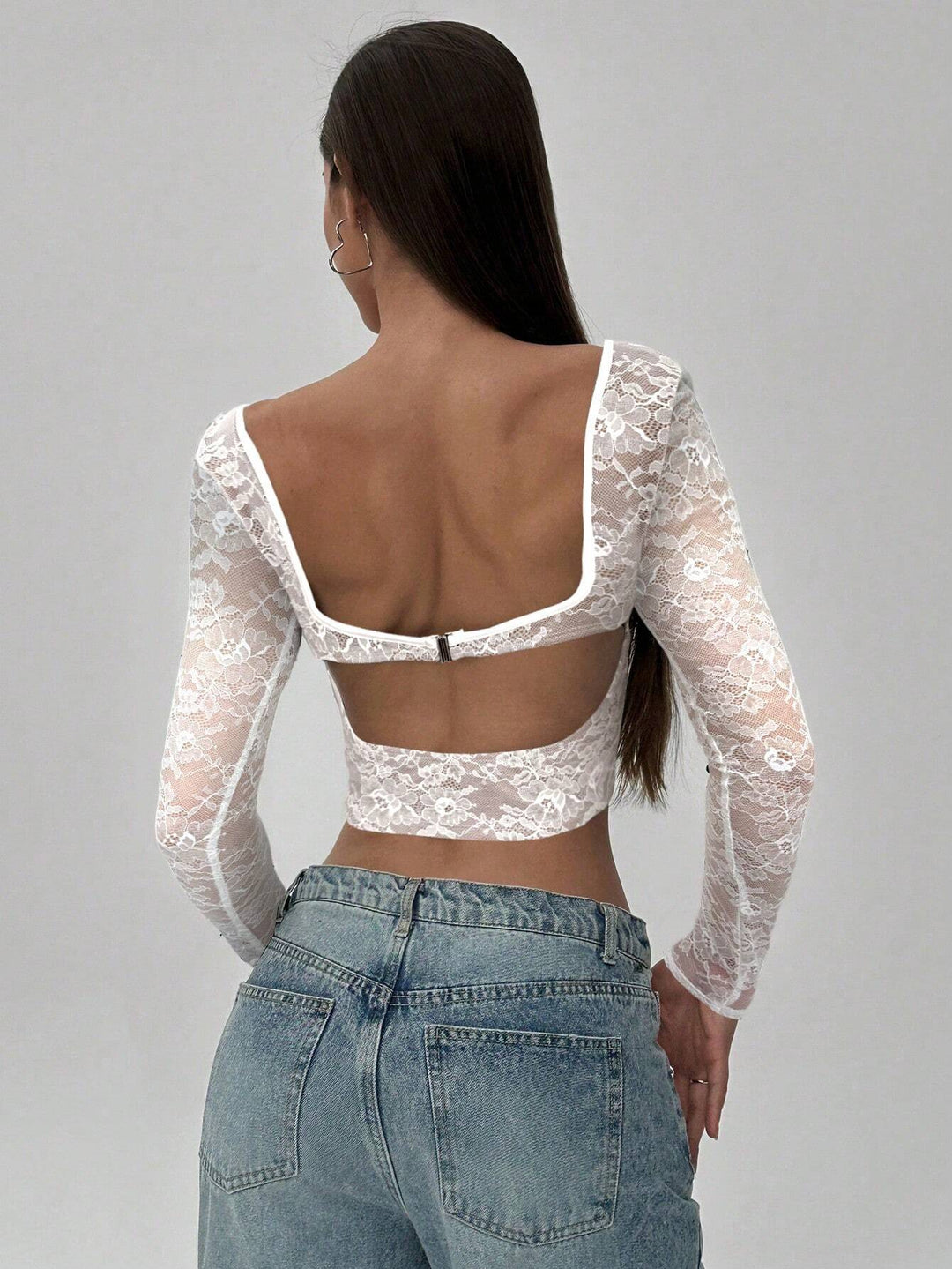 Top SHEIN, alb