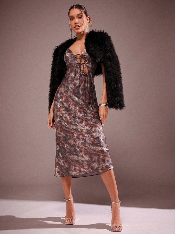 Rochie maxi SHEIN, gri