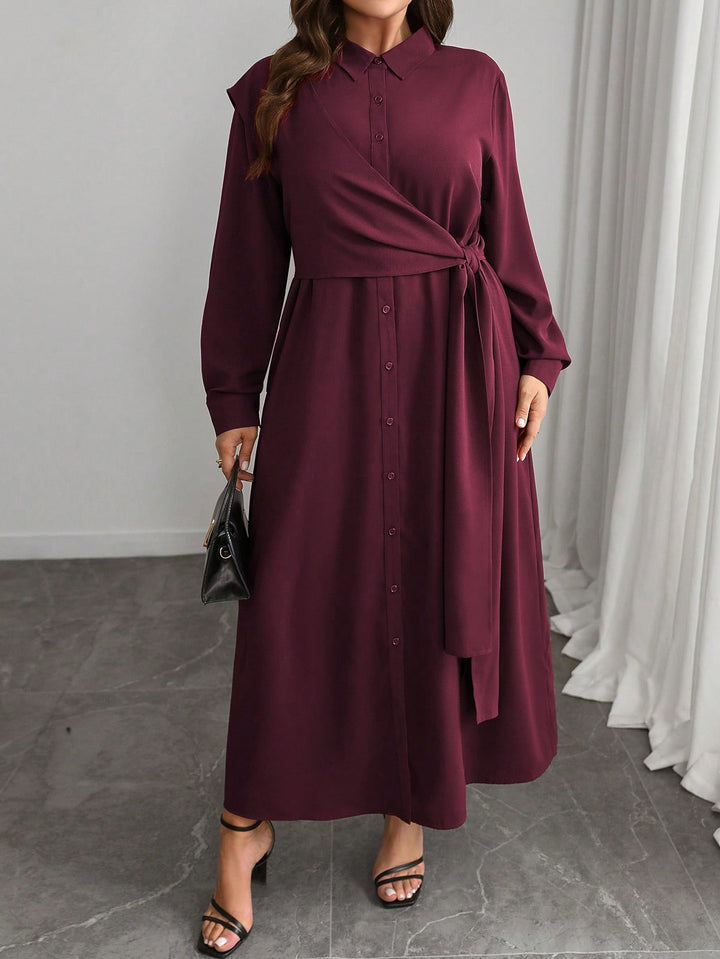 Rochie maxi SHEIN, vișiniu