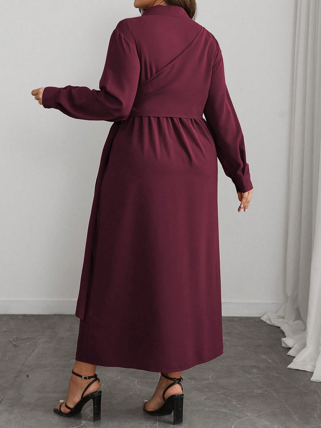 Rochie maxi SHEIN, vișiniu