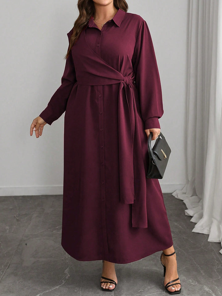 Rochie maxi SHEIN, vișiniu