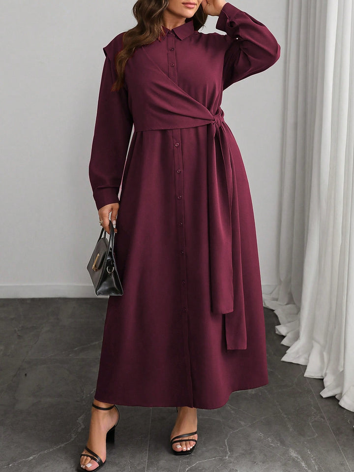 Rochie maxi SHEIN, vișiniu
