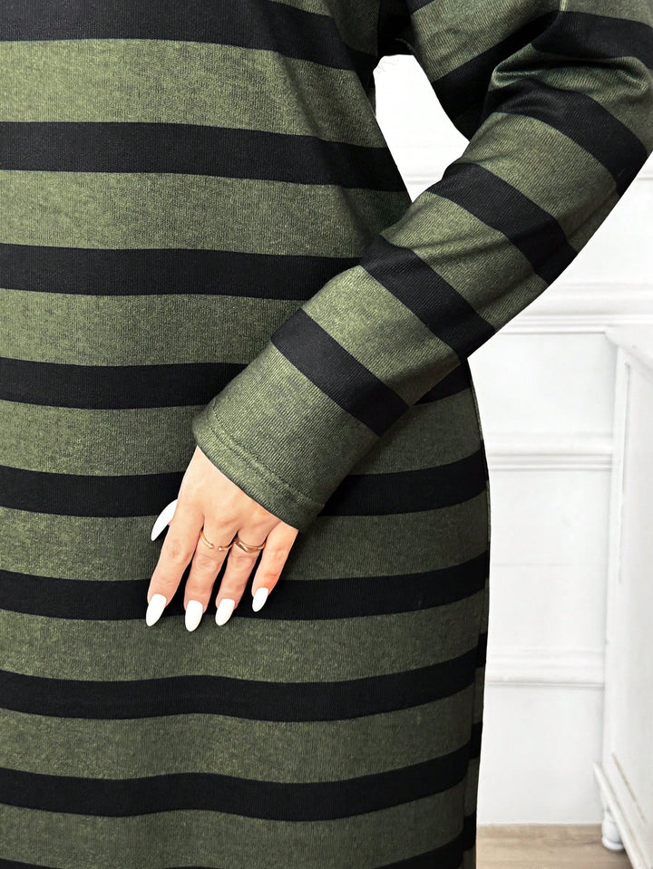 Rochie maxi Shein Curve+, mix culori