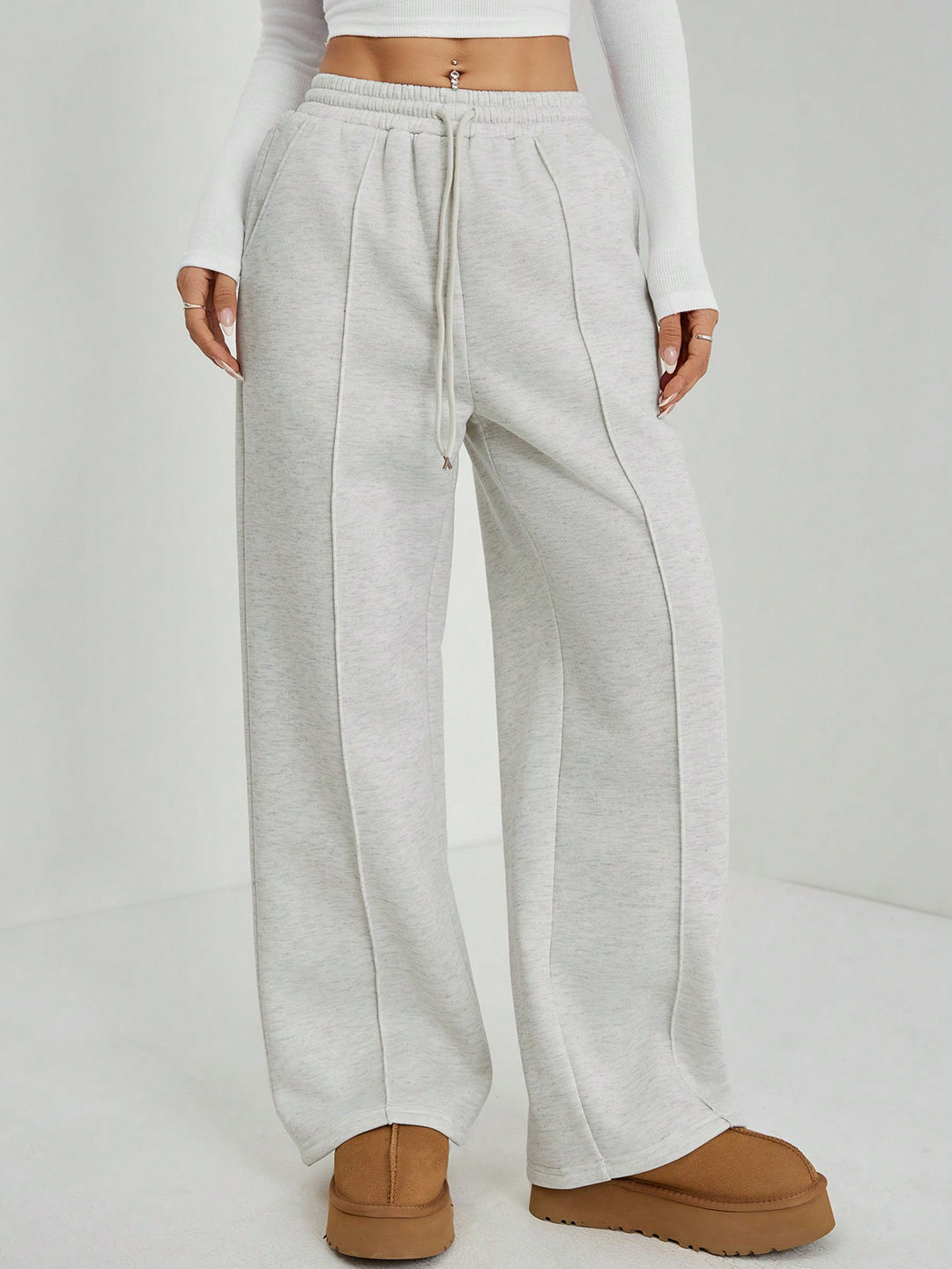 Pantaloni SHEIN, gri