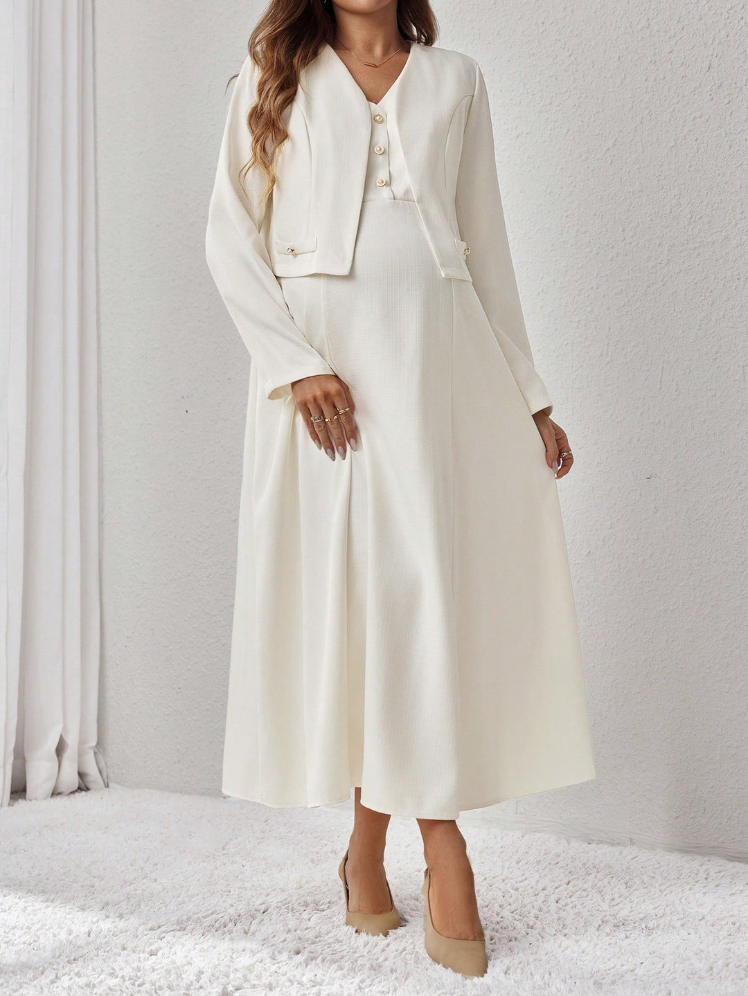 SHEIN együttes, bézs