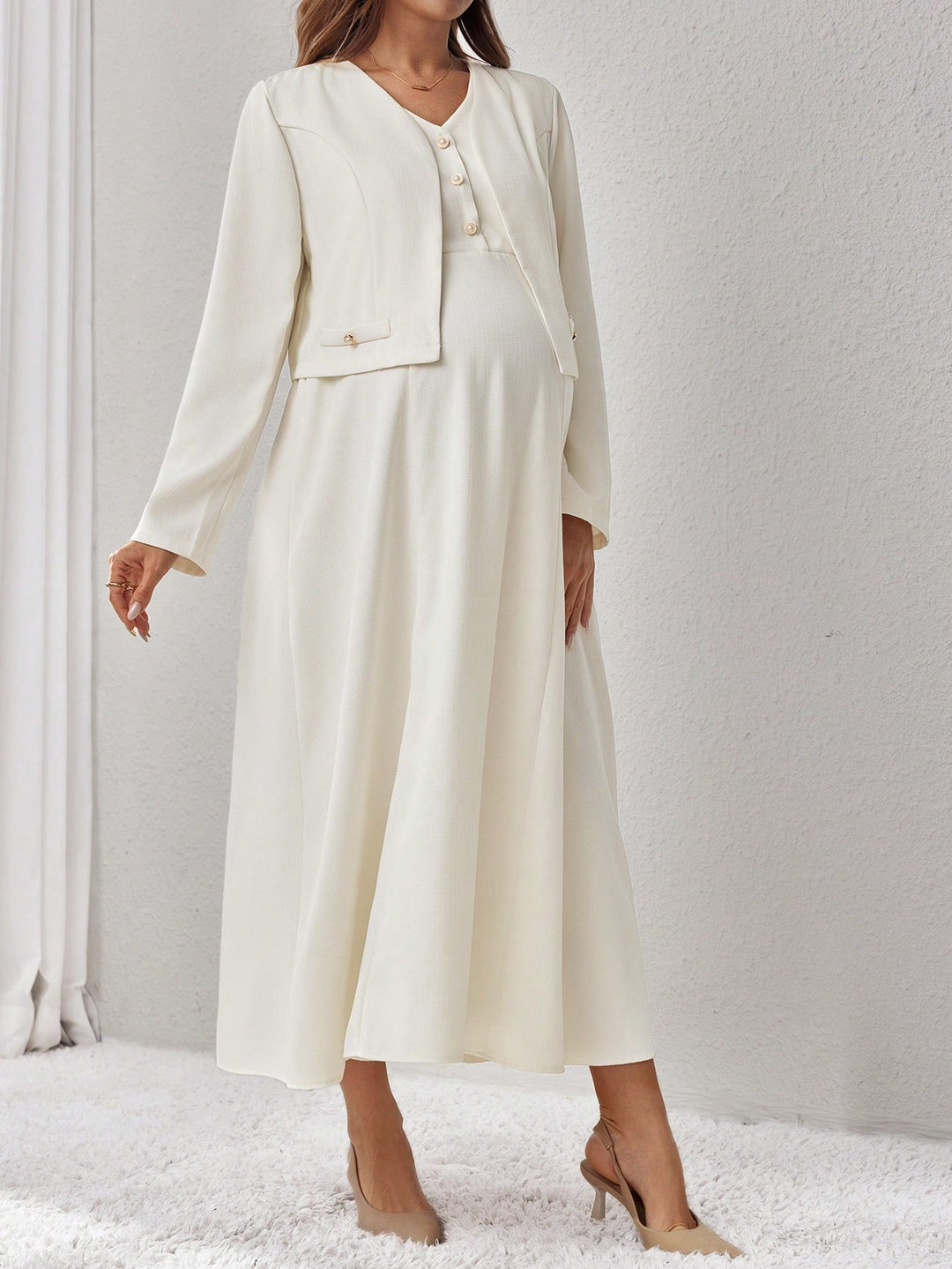 SHEIN együttes, bézs