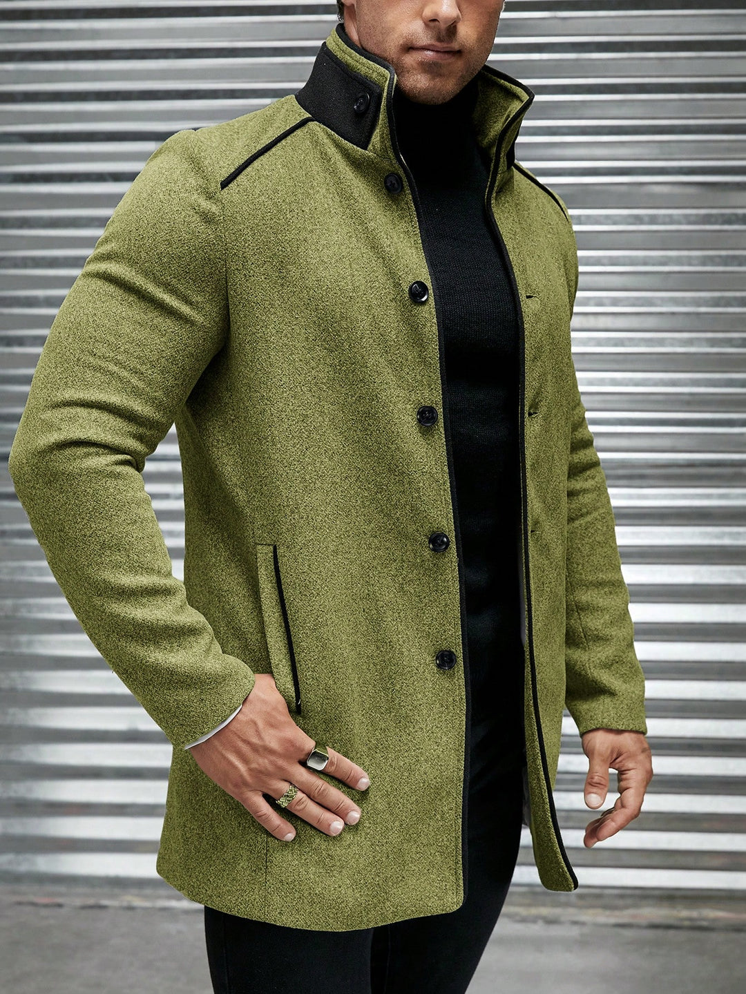 SHEIN kabát, khaki