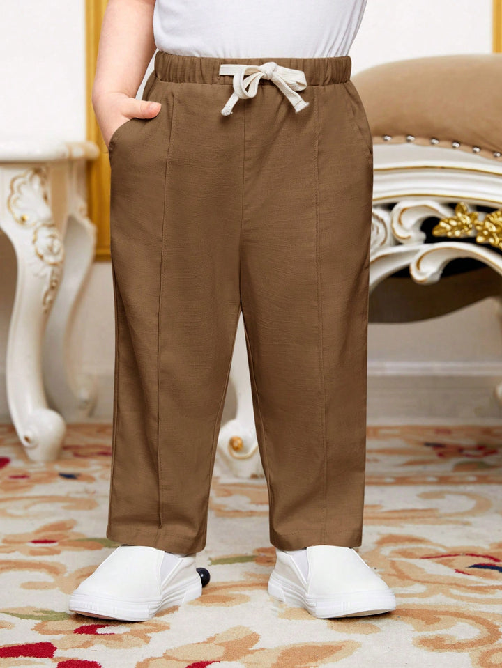 Pantaloni SHEIN, maro