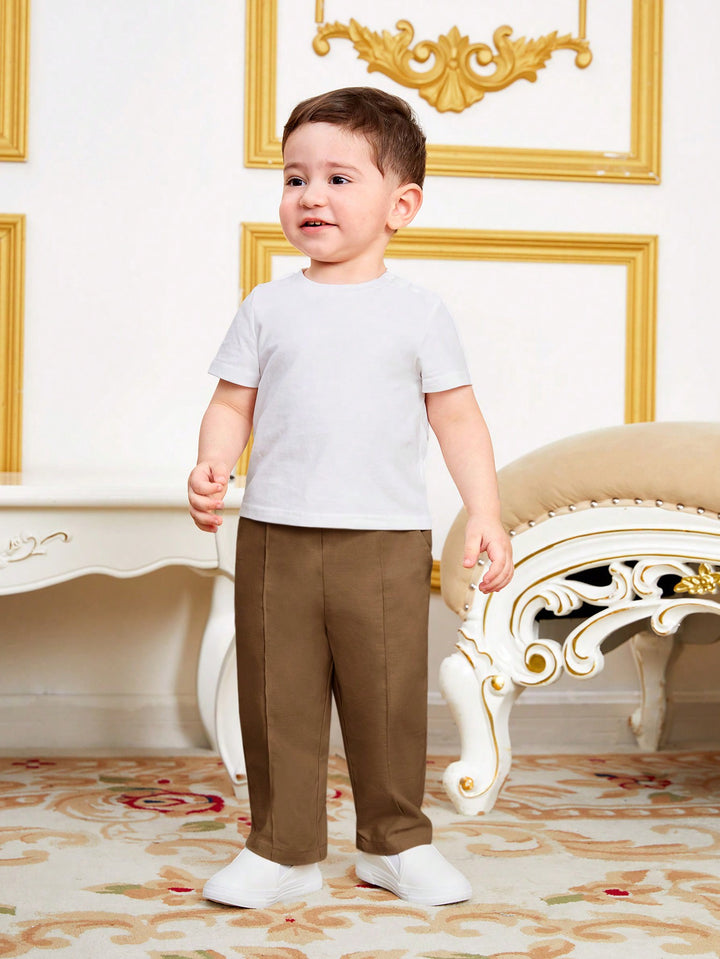Pantaloni SHEIN, maro