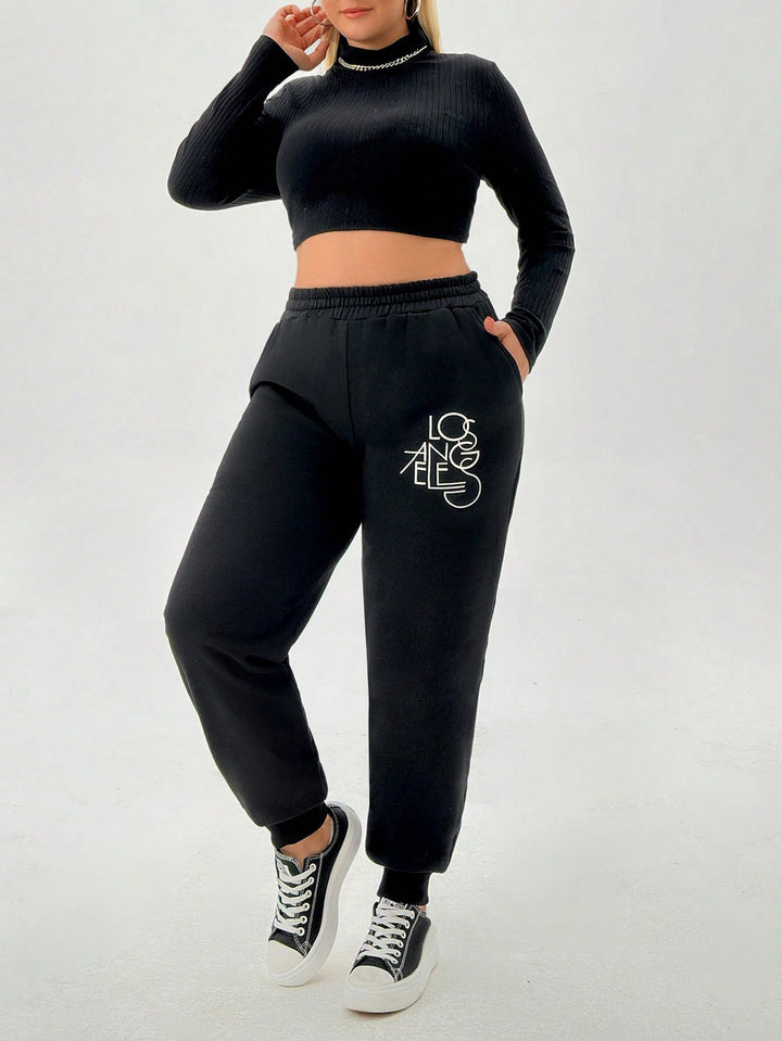 Pantaloni SHEIN, negru