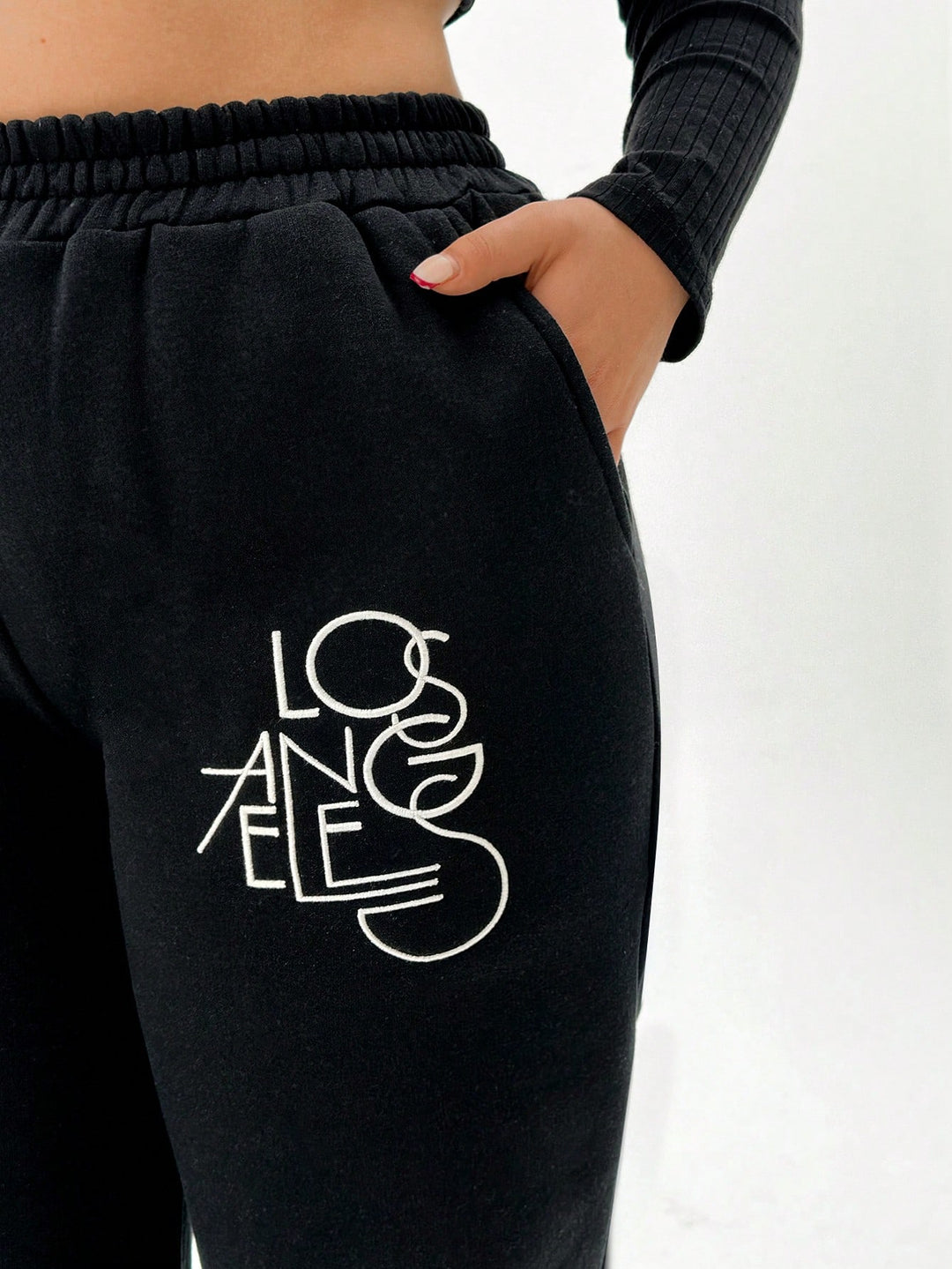 Pantaloni SHEIN, negru