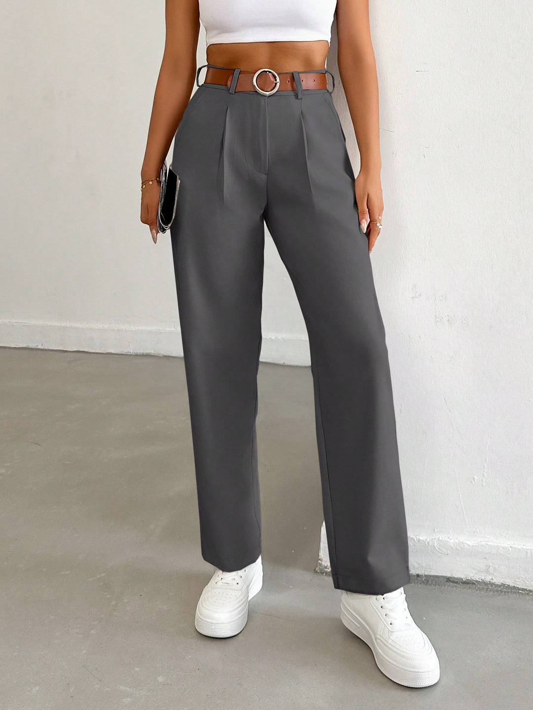 Pantaloni SHEIN, gri