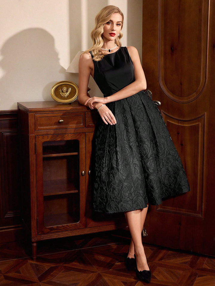 Rochie midi SHEIN, negru