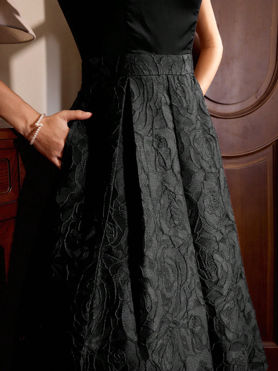 Rochie midi SHEIN, negru