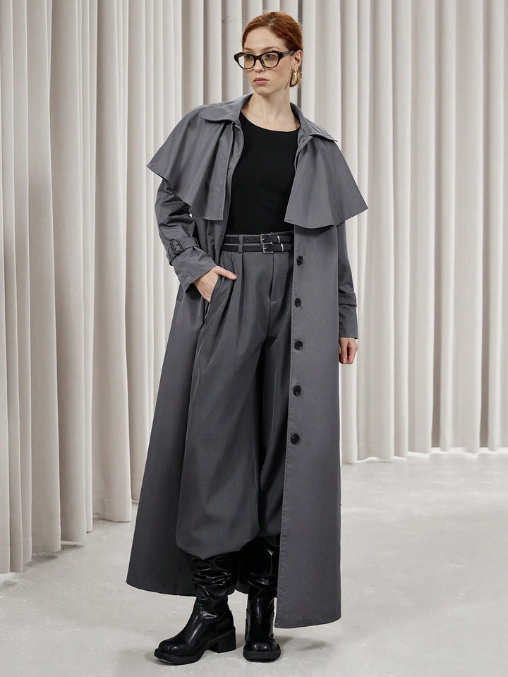 Trench SHEIN, gri