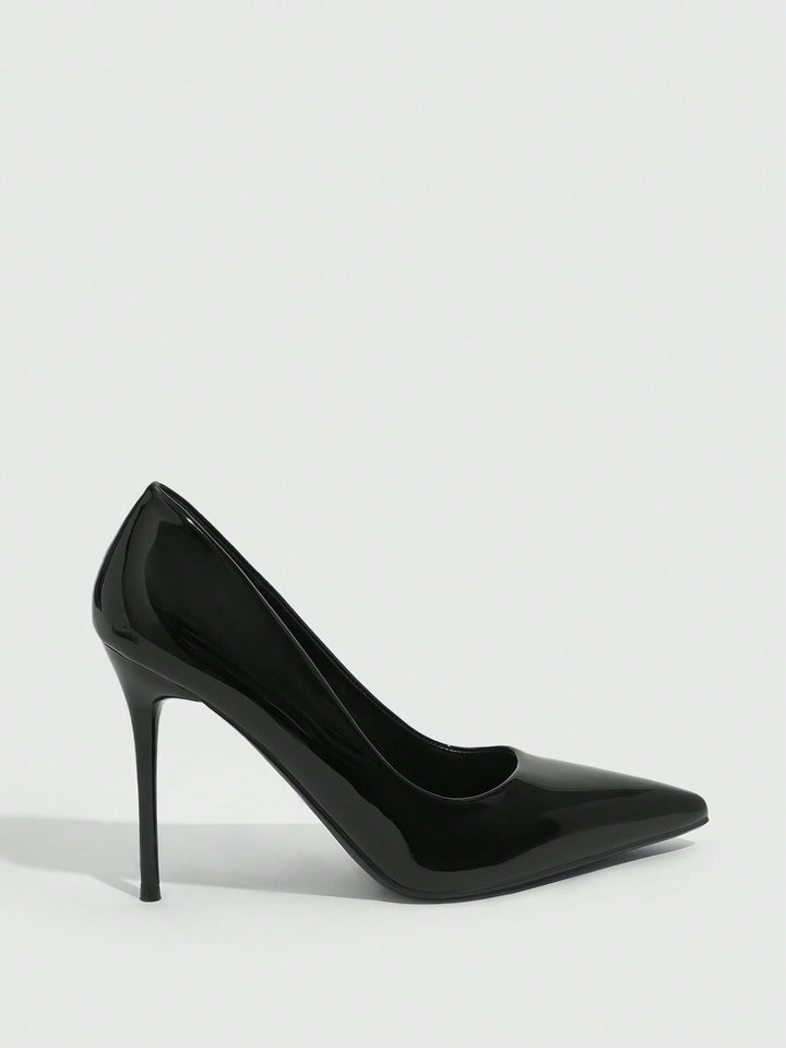 Pantofi cu toc SHEIN, negru