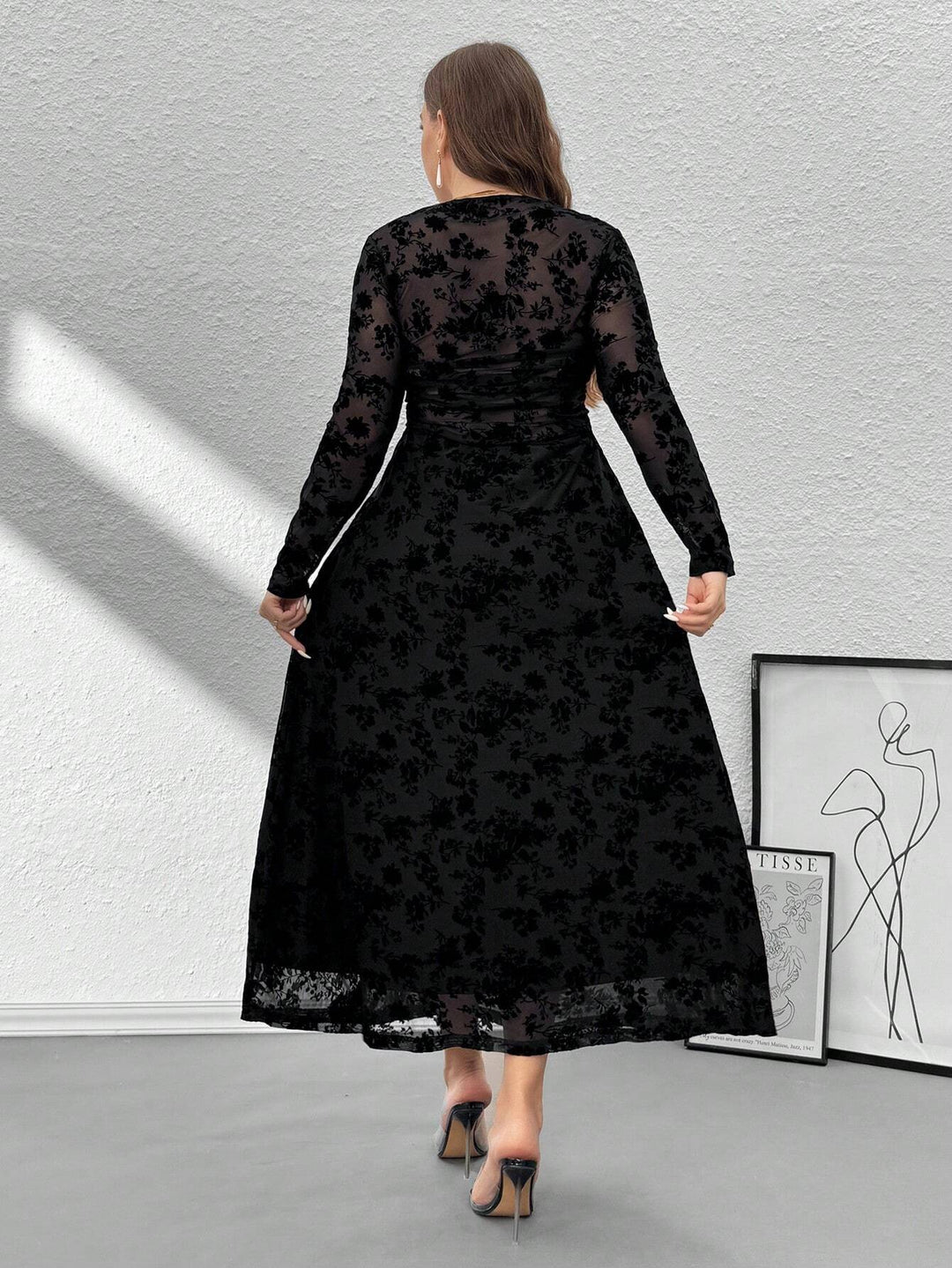 Rochie maxi SHEIN, negru
