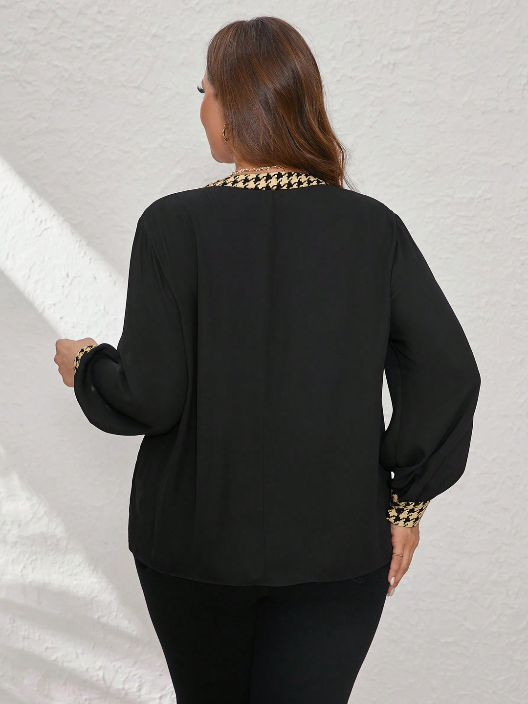 SHEIN Blúz, fekete