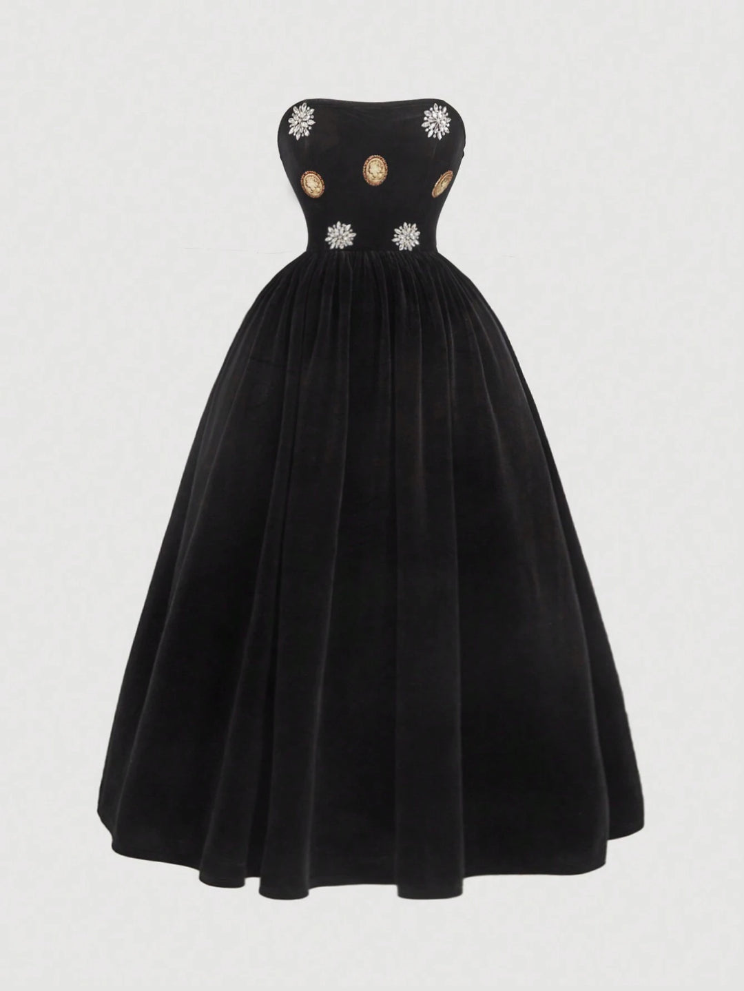 Shein maxi ruha, fekete