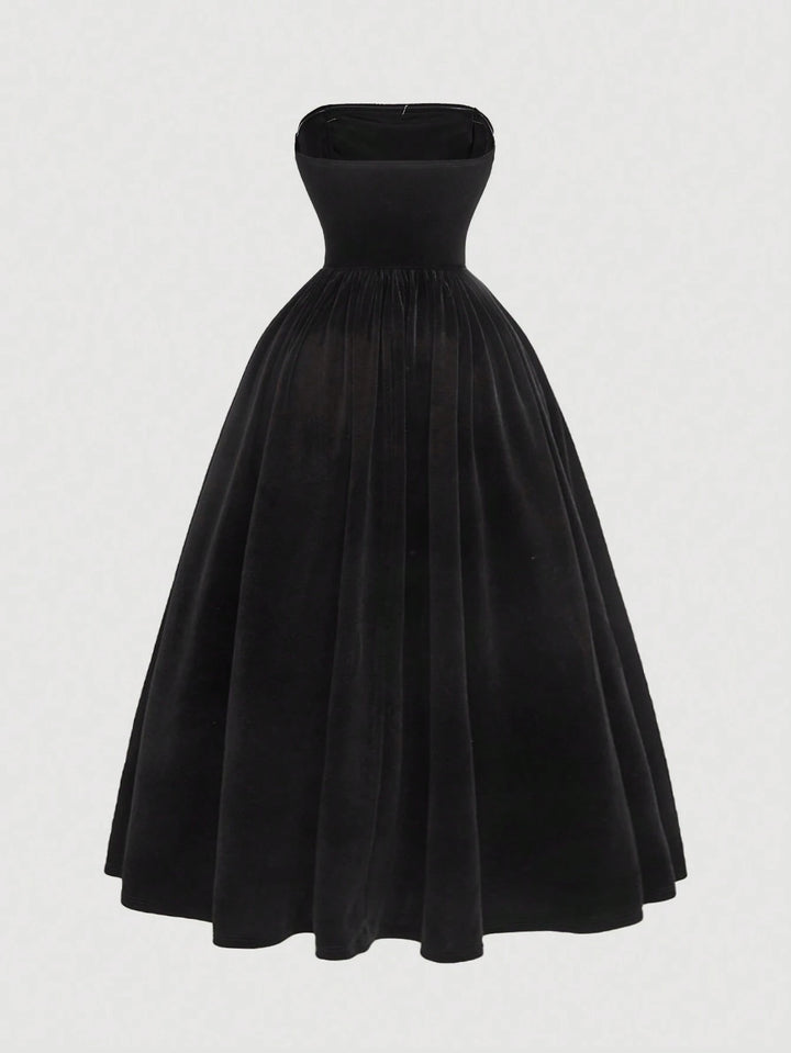Shein maxi ruha, fekete