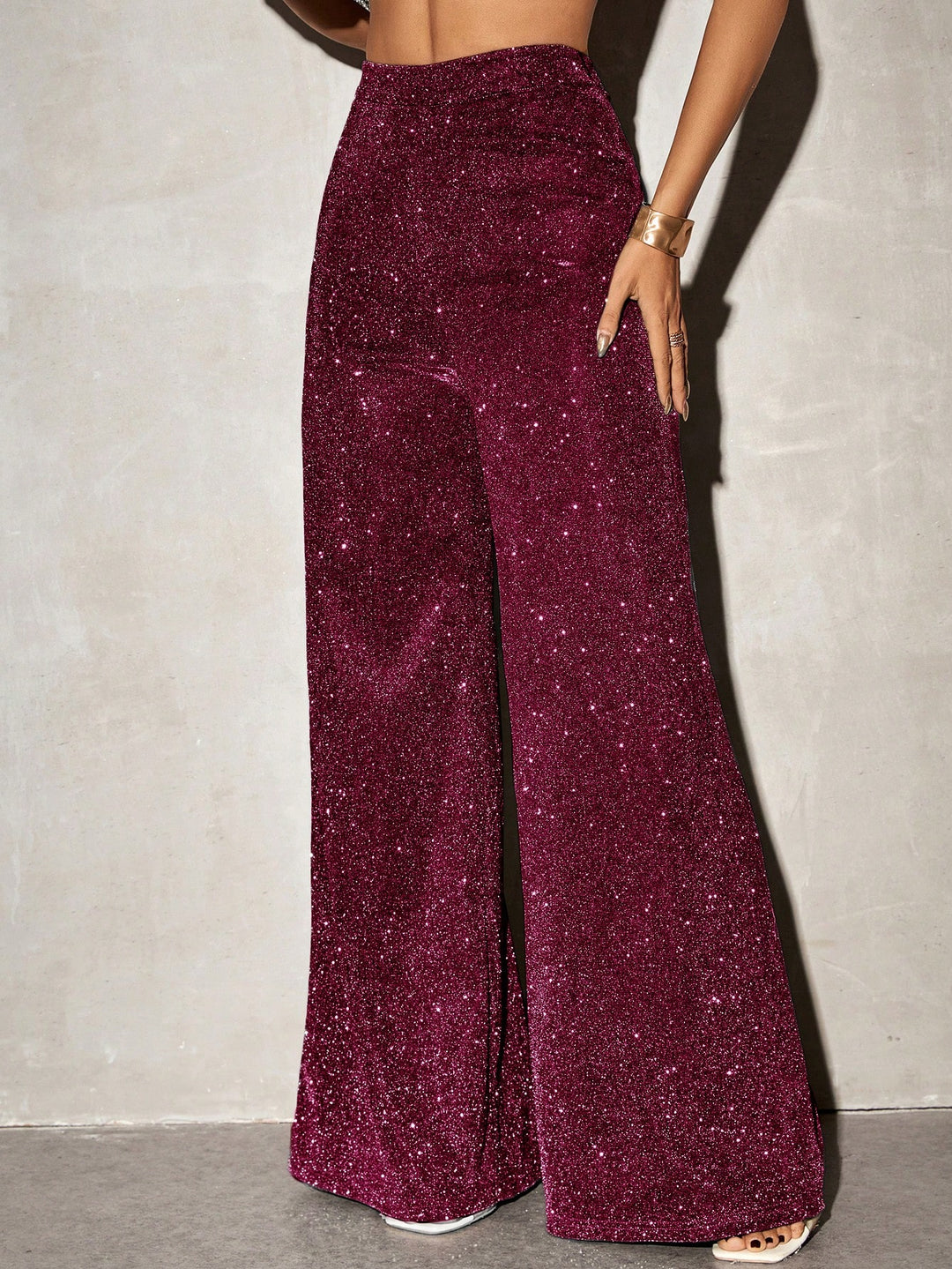 Pantaloni SHEIN, roz