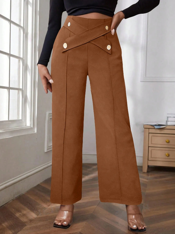 Pantaloni SHEIN, maro