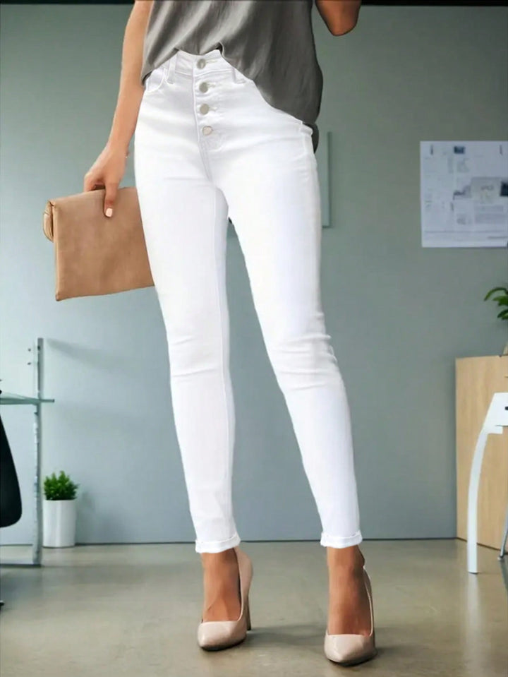 Jeans SHEIN, alb