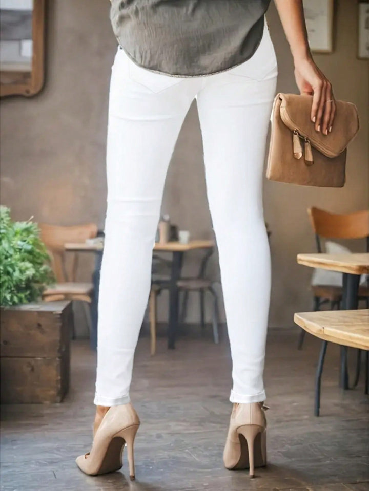 Jeans SHEIN, alb