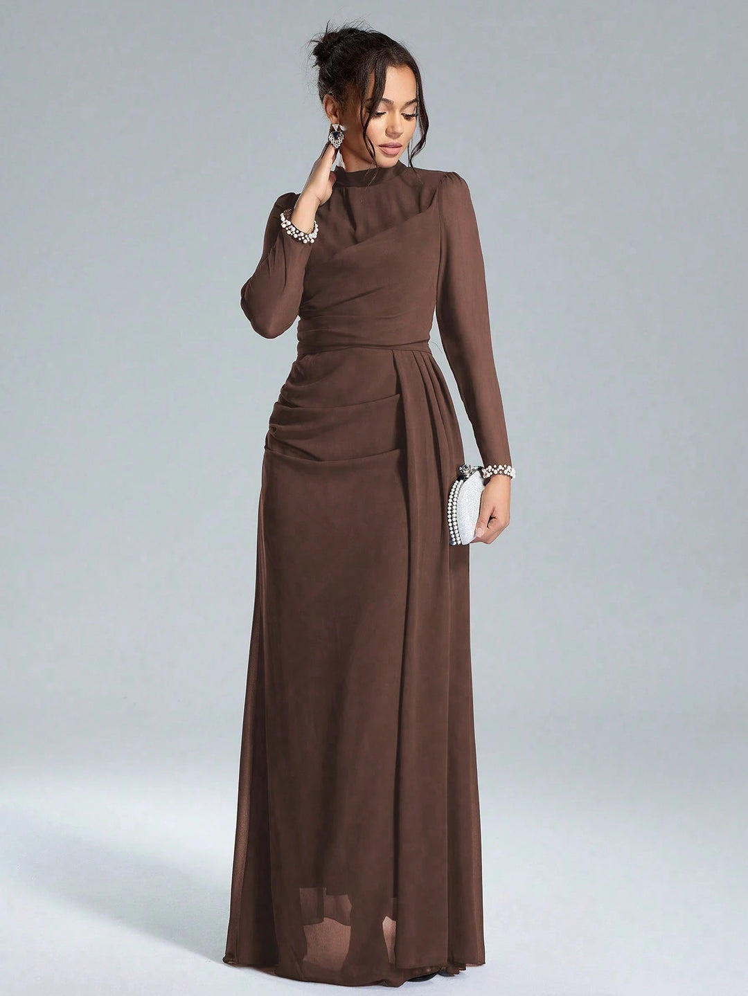 Rochie maxi SHEIN, maro
