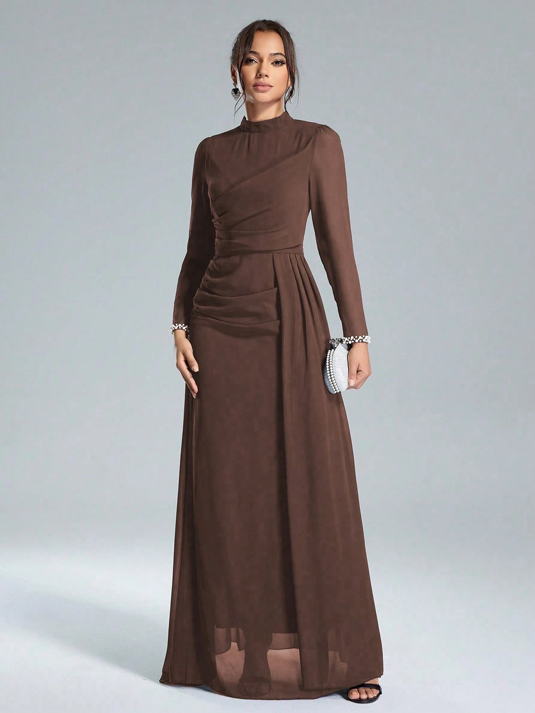 Rochie maxi SHEIN, maro