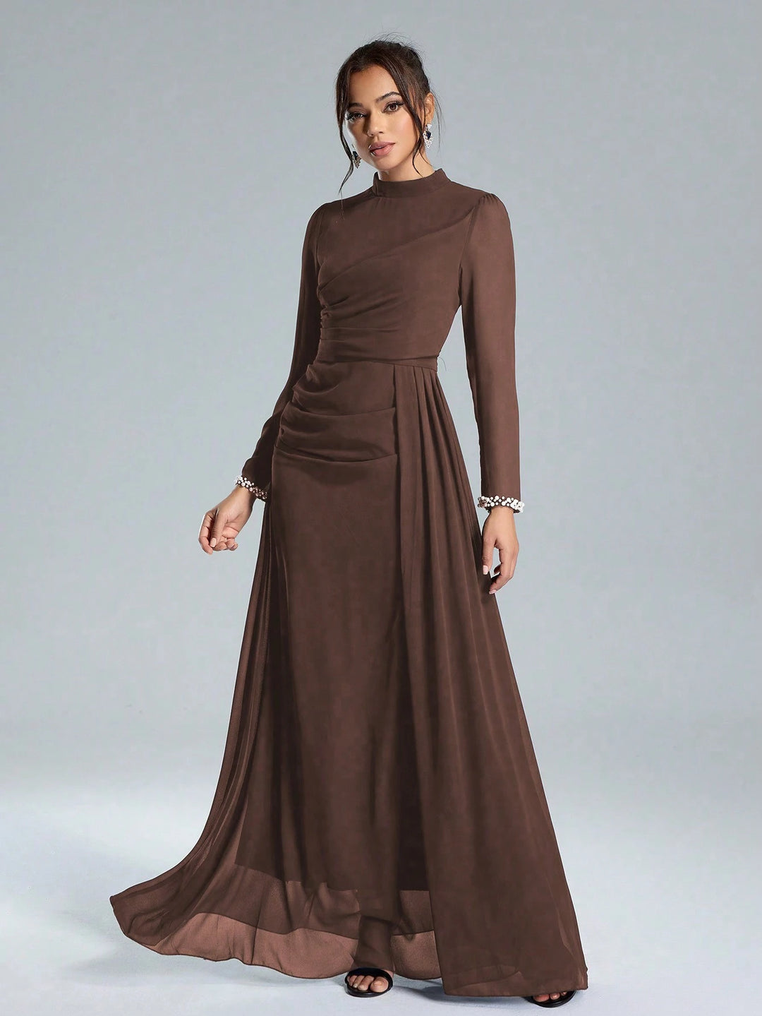 Rochie maxi SHEIN, maro