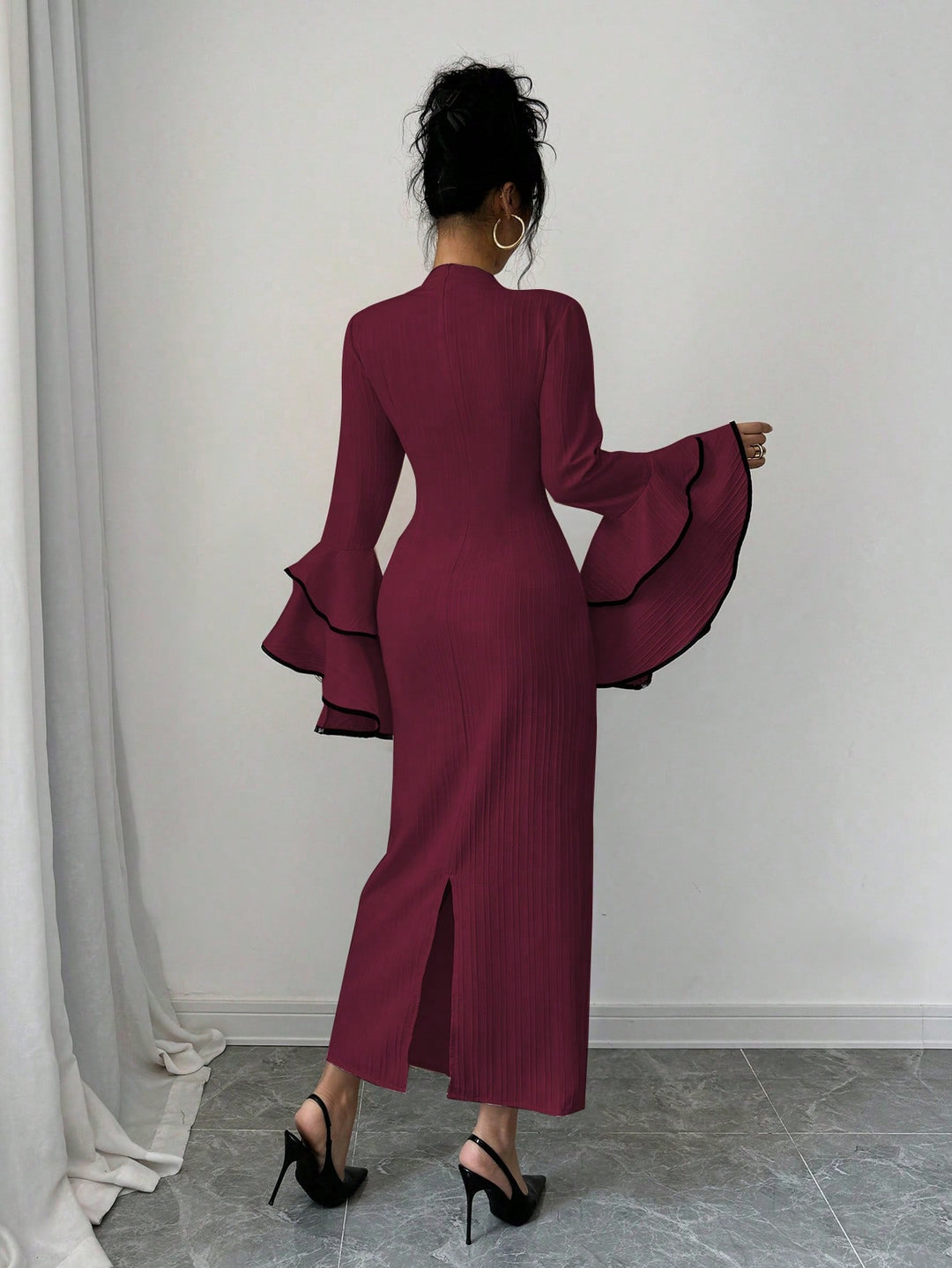Rochie maxi SHEIN, vișiniu