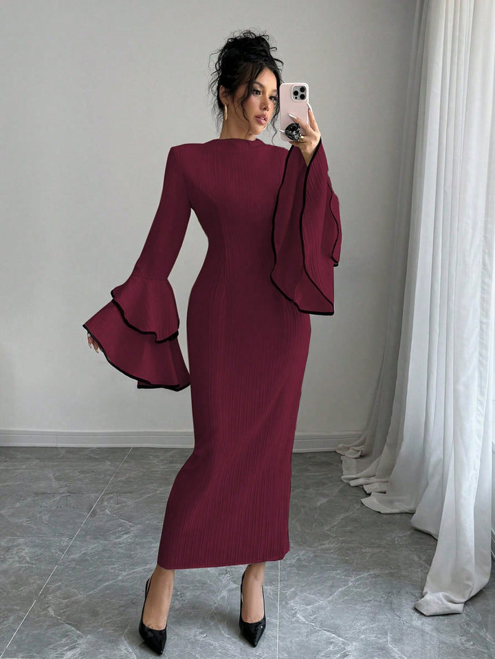 Rochie maxi SHEIN, vișiniu