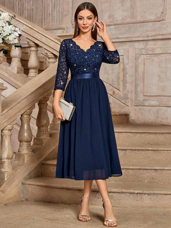 Rochie midi SHEIN, albastru