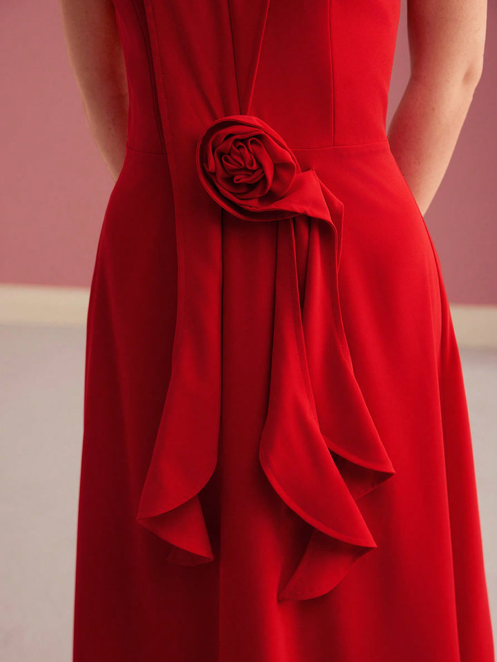 Rochie maxi SHEIN, roșu