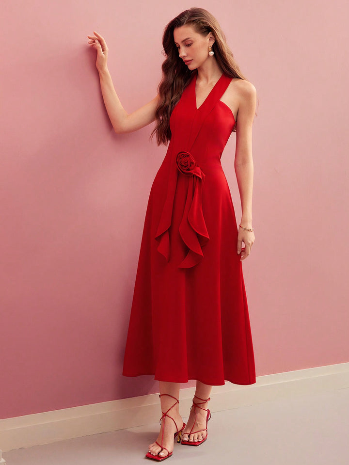 Rochie maxi SHEIN, roșu