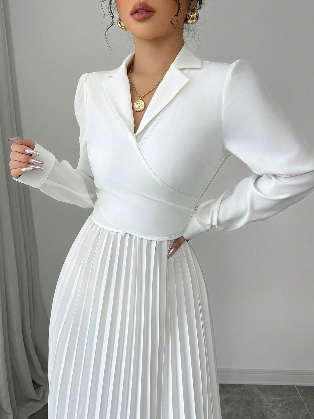 Rochie maxi SHEIN, alb