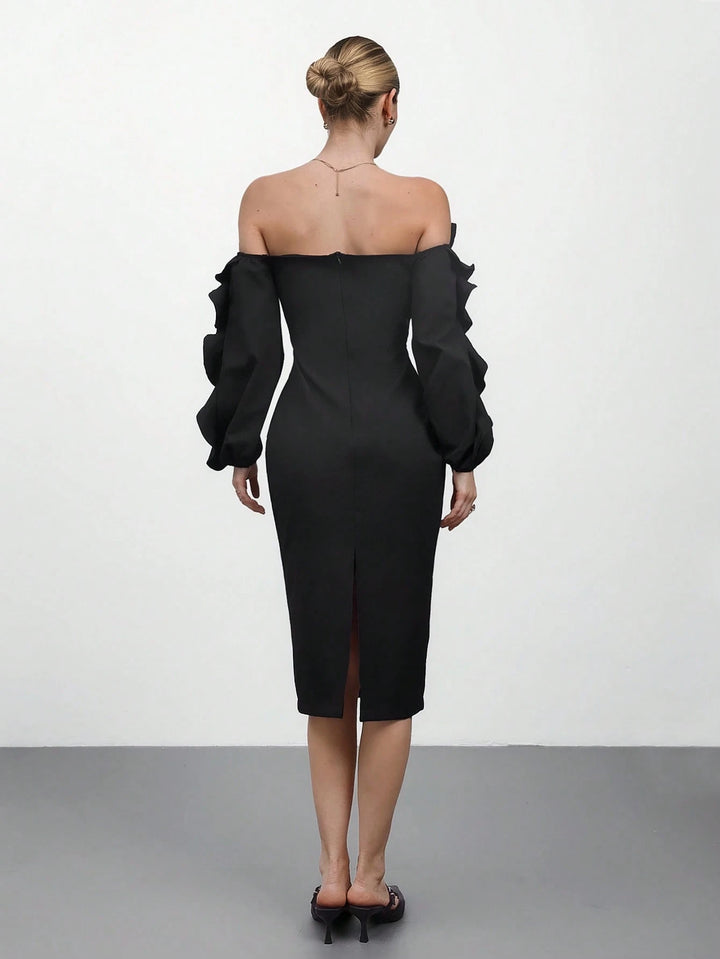 Rochie midi Shein, negru