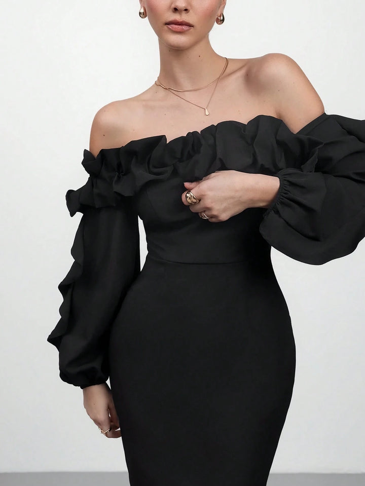 Rochie midi Shein, negru